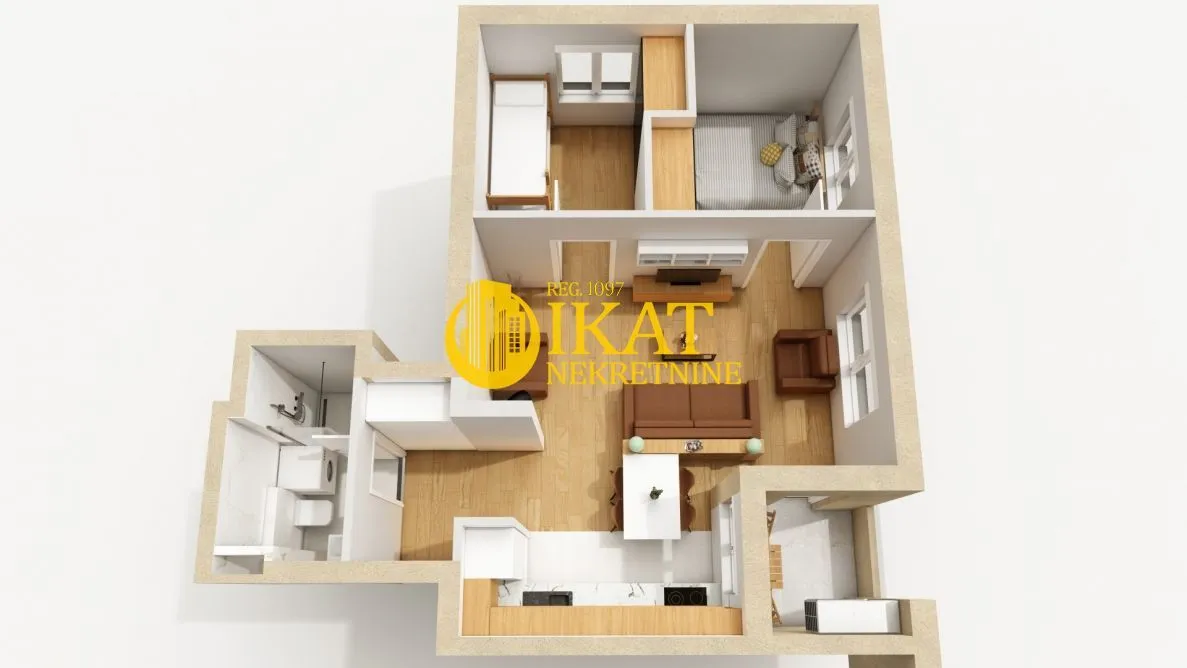 Prodaja, dvosoban stan, 45m², Cvetanova Ćuprija, Zvezdara Sve Podlokacije