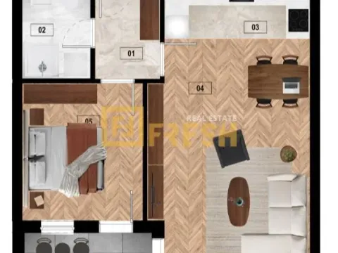 Prodaja, jednosoban stan, 57m², Zabjelo, Podgorica - image 4