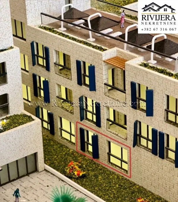 Prodaja, jednosoban stan, 53m², Risan, Kotor