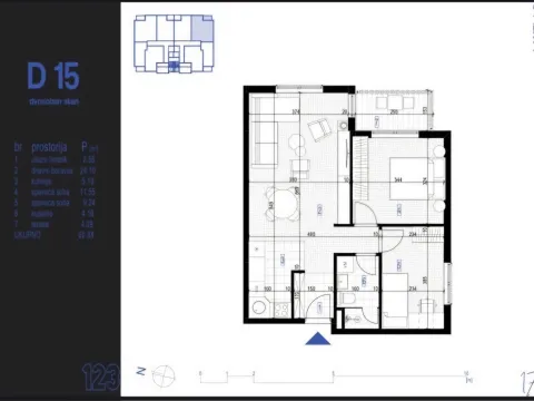 Prodaja, dvosoban stan, 61m², Zabjelo, Podgorica - image 2