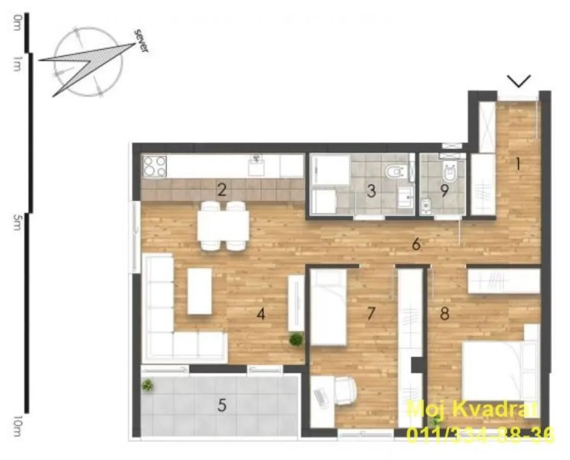 Prodaja, trosoban stan, 66m², Banja Vrdnik, Irig