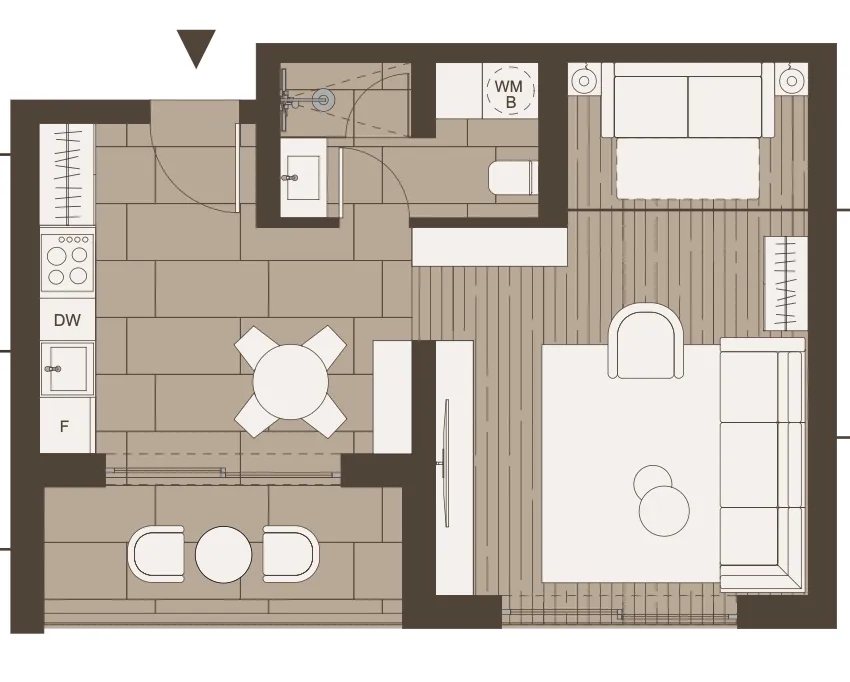 Prodaja, stan, 41m², Tivat, Crna Gora