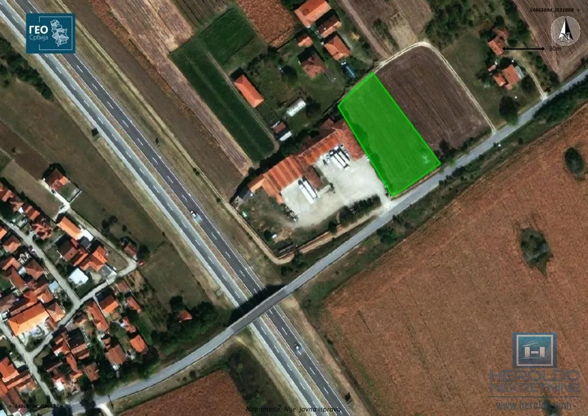 Prodaja, plac, 3300m², Ćuprija, Srbija