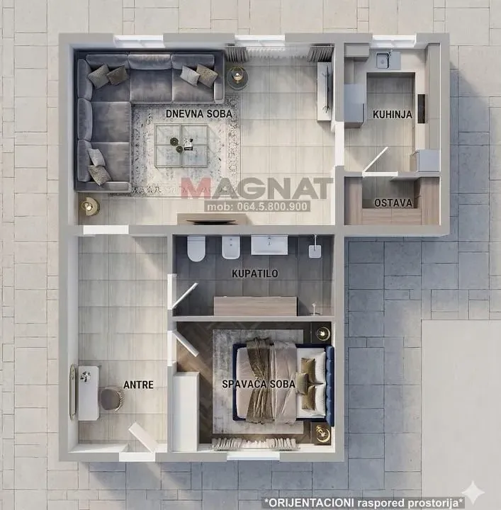 Sale, office space, 70m², Autokomanda, Voždovac Sve Podlokacije