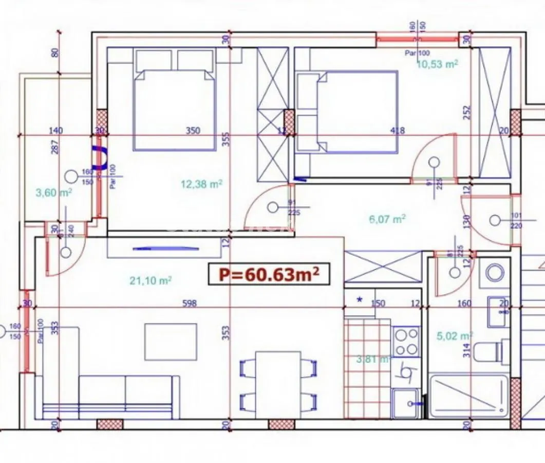 Prodaja, trosoban stan, 61m², Futog, Novi Sad Sve Podlokacije