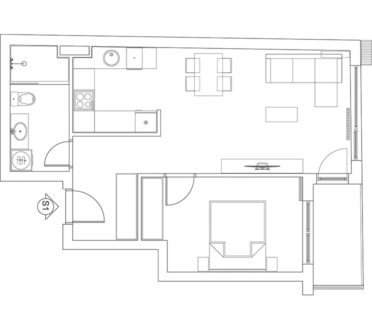 Sale, three bedroom apartment, 75m², Crveni Krst, Beograd