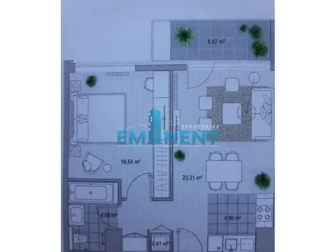 Izdavanje, dvosoban stan, 57m², Savski Venac, Beograd - image 9