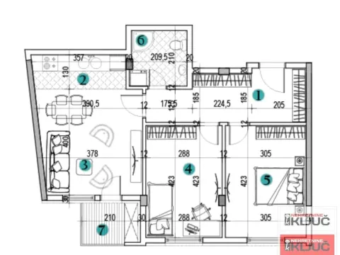Prodaja, trosoban stan, 64m², Petrovaradin, Novi Sad - image 12