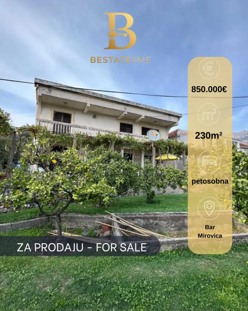 Sale, house, 230m², Tomba, Bar