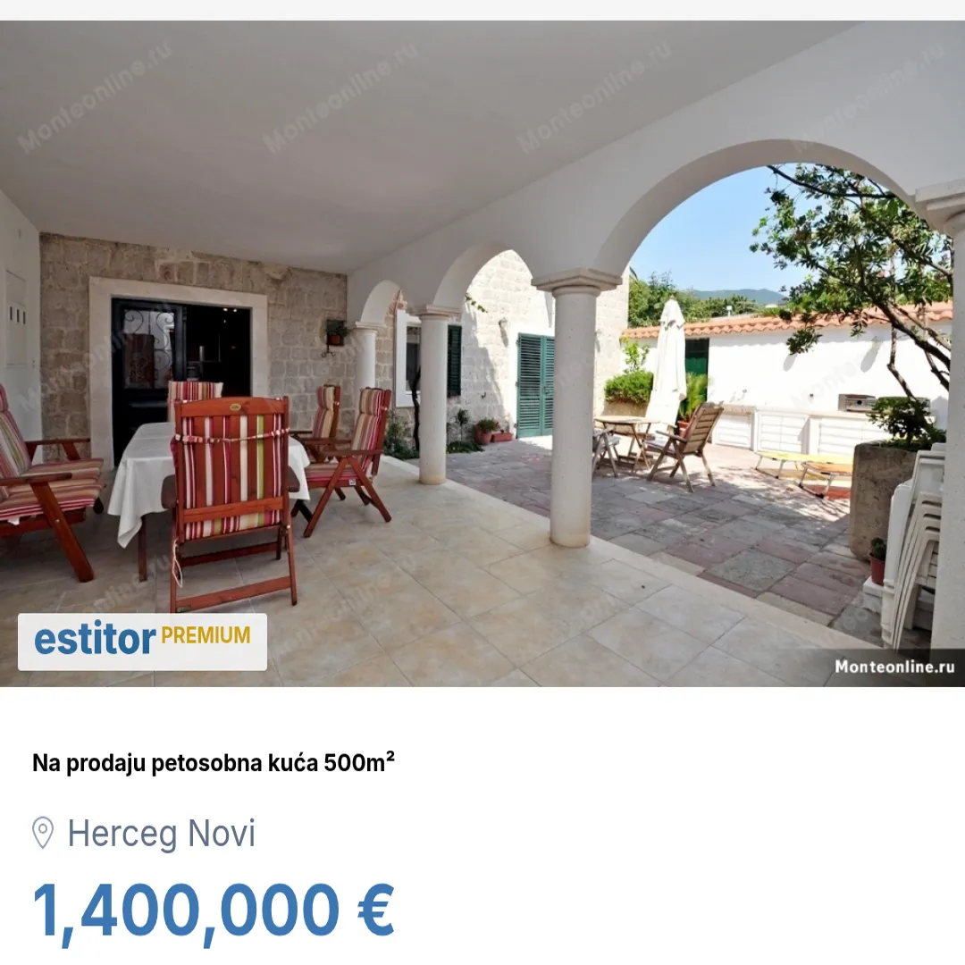 Prodaja, kuća, 500m², Herceg Novi, Crna Gora