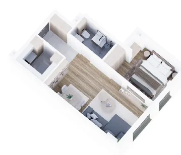 Prodaja, dvosoban stan, 50m², Medijana, Niš