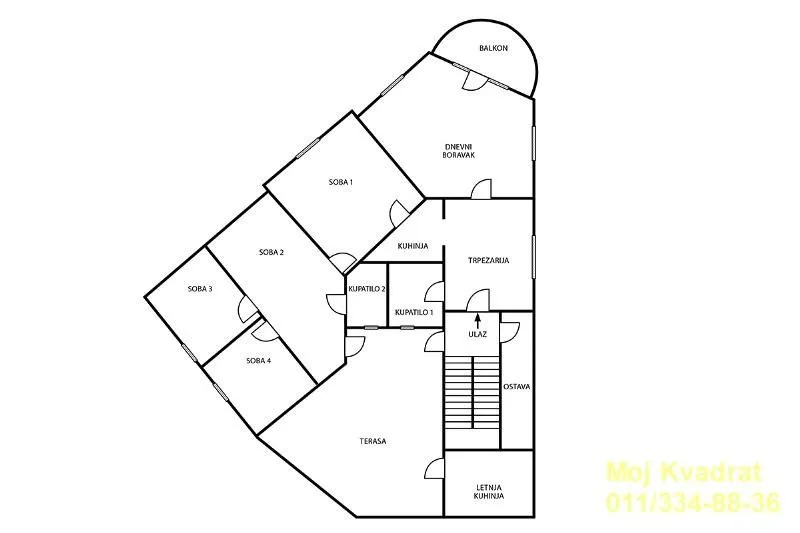 Prodaja, stan, 136m², Vračar Hram, Vračar Sve Podlokacije