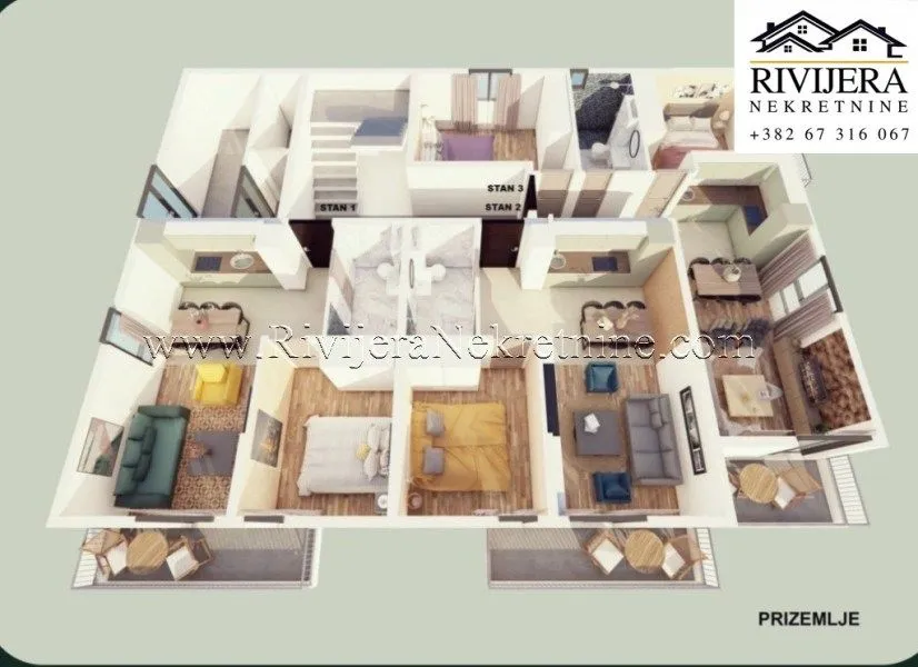 Prodaja, jednosoban stan, 41m², Orahovac, Kotor