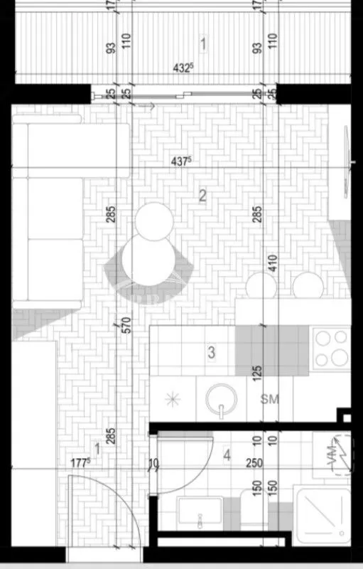 Prodaja, garsonjera, 29m², Zabjelo, Podgorica