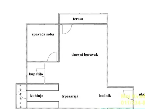 Sale, two bedroom apartment, 62m², Zemun Kalvarija, Zemun Sve Podlokacije - image 13