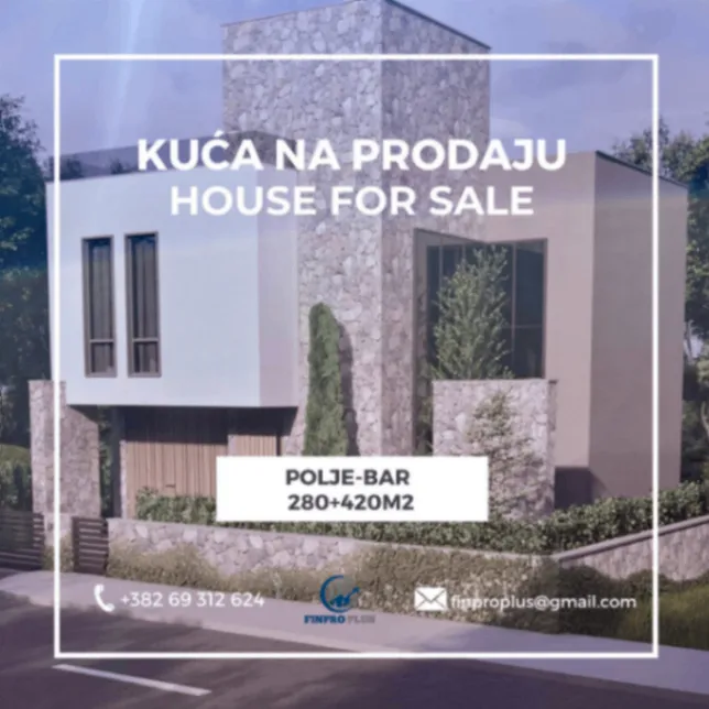 Prodaja, kuća, 280m², Polje, Bar