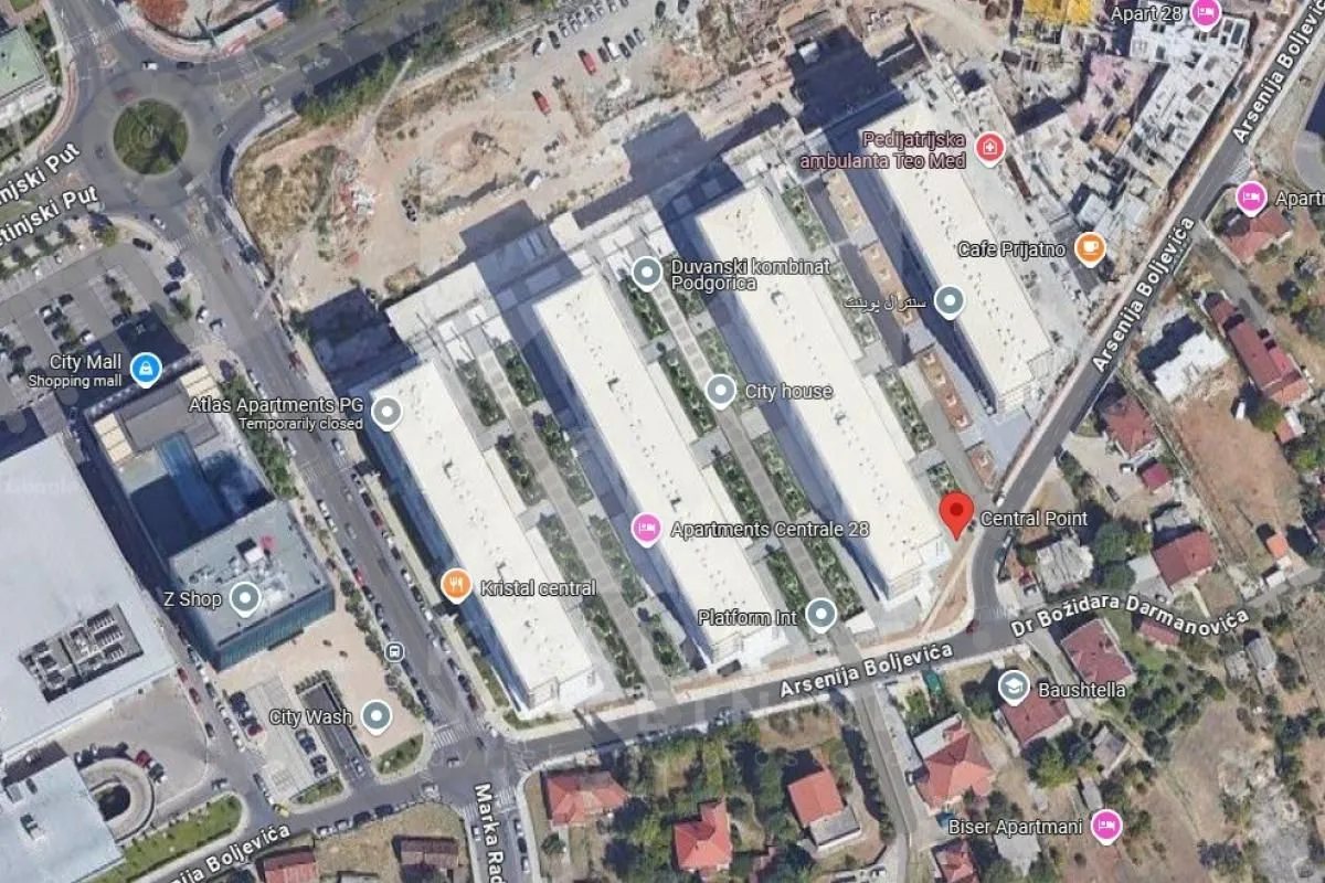 Rent, one bedroom apartment, 49m², Central Point, Podgorica