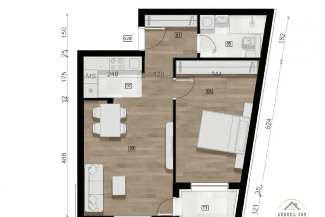 Prodaja, dvosoban stan, 53m², Irig, Srbija