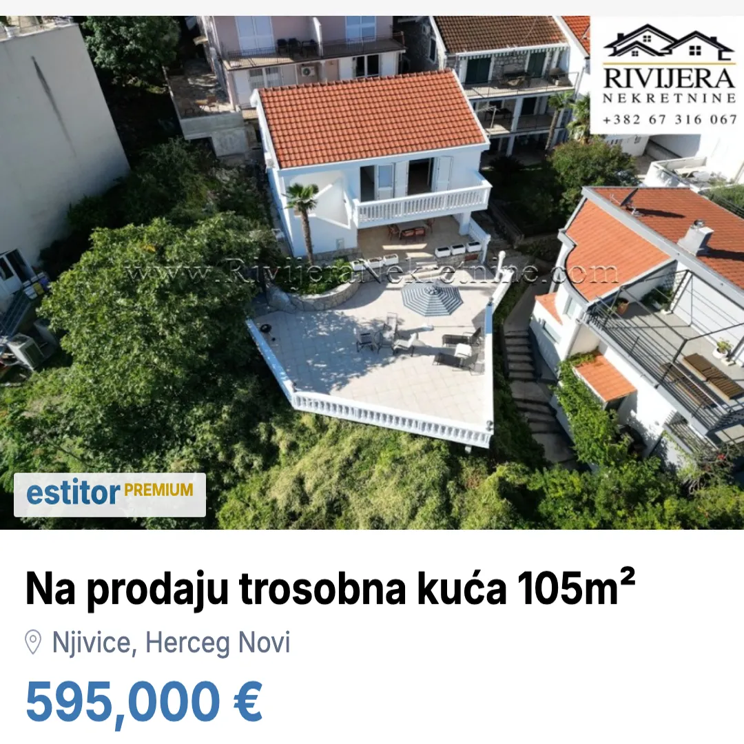 Sale, house, 105m², Njivice, Herceg Novi