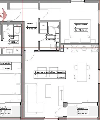 Sale, apartment, 59m², Budva, Crna Gora