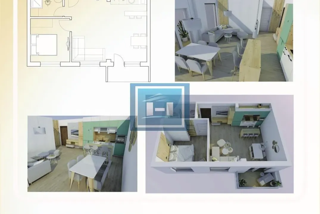 Sale, one bedroom apartment, 46m², Aqua park, Jagodina