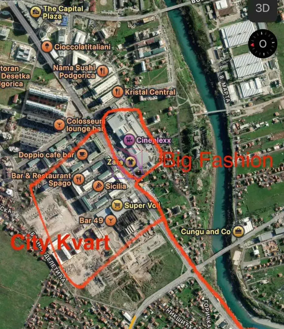 Rent, two bedroom apartment, 65m², Gornja Gorica, Podgorica