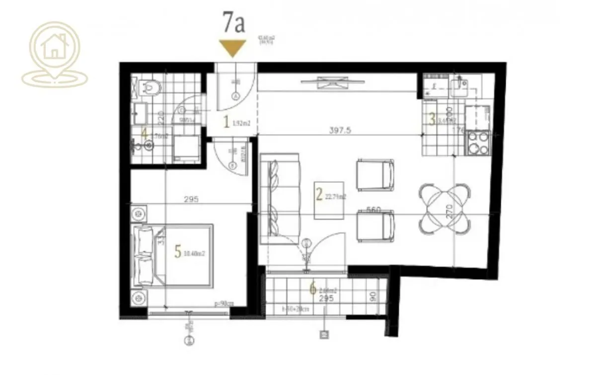 Prodaja, garsonjera, 37m², Adice, Novi Sad Sve Podlokacije