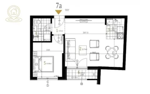 Prodaja, garsonjera, 37m², Adice, Novi Sad Sve Podlokacije - image 2