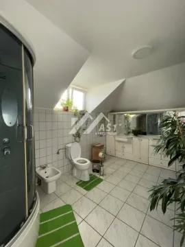 Kupatilo u potkrovlju sa tuš kabinom, sanitarijama i umivaonikom. - image 8