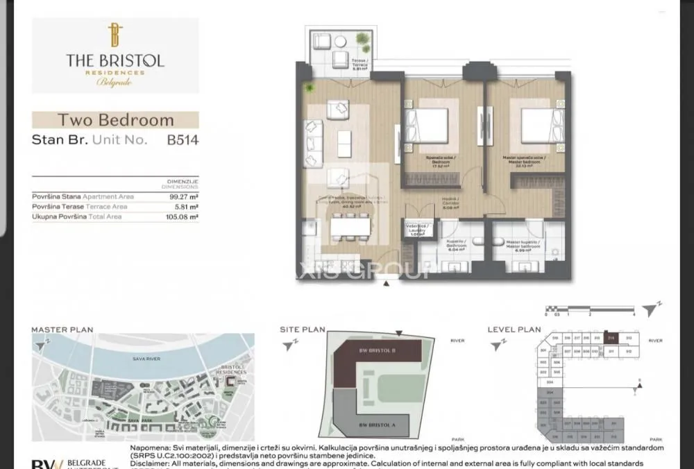 Prodaja, jednosoban stan, 105m², Savski Venac, Beograd