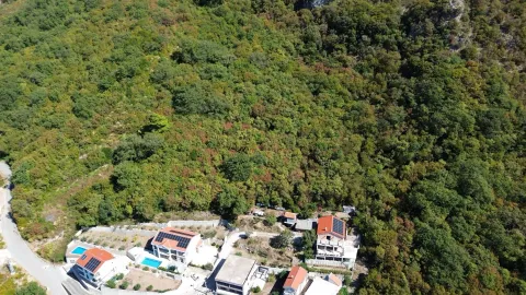 Pogled iz vazduha na kuće okružene zelenilom i šumom. - image 6