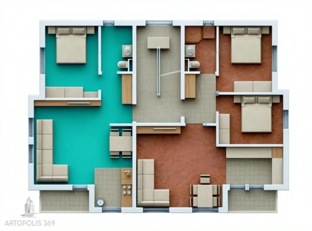 Sale, two bedroom apartment, 55m², Borča 1, Borča Sve Podlokacije