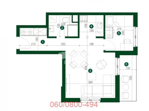 Prodaja, dvosoban stan, 48m², Jajinci, Voždovac Sve Podlokacije - image 5