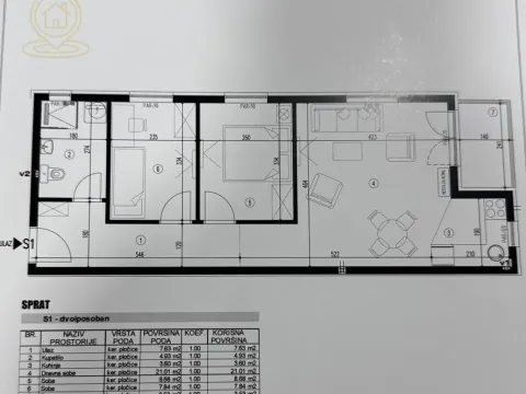 Prodaja, dvosoban stan, 55m², Adice, Novi Sad Sve Podlokacije - image 3