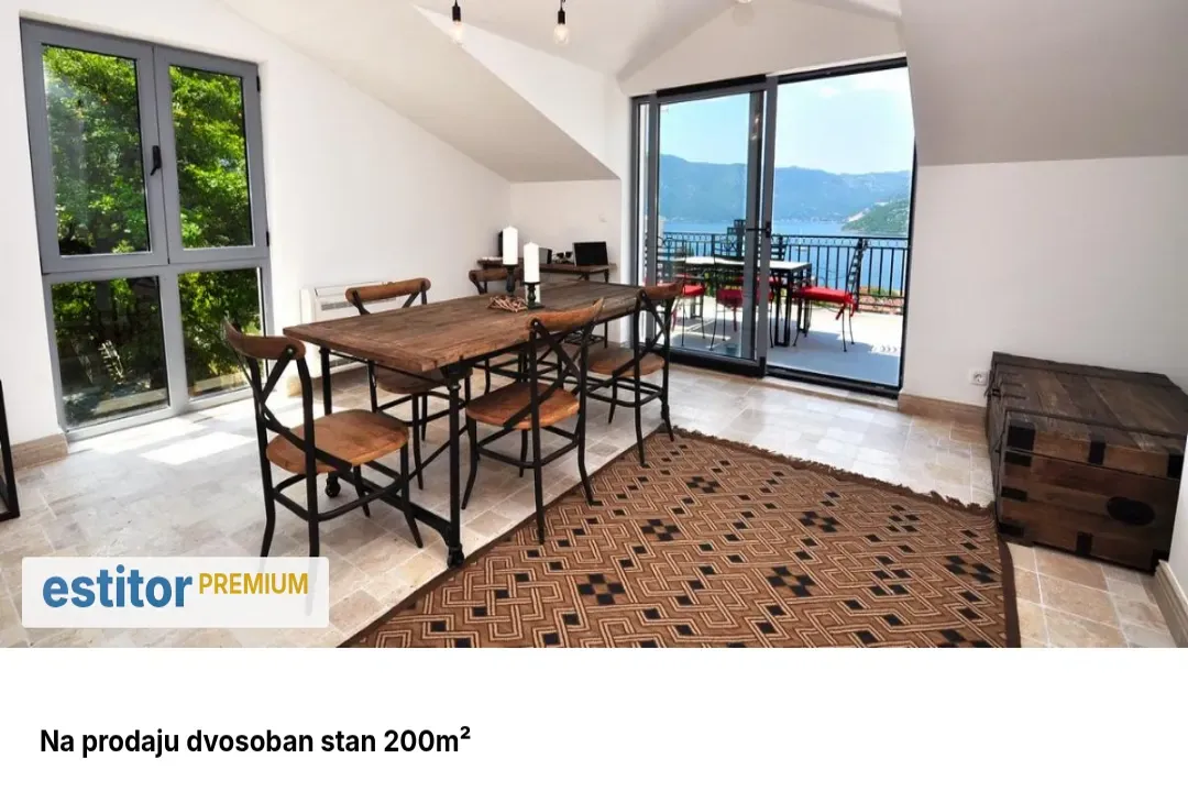 Prodaja, dvosoban stan, 200m², Risan, Kotor