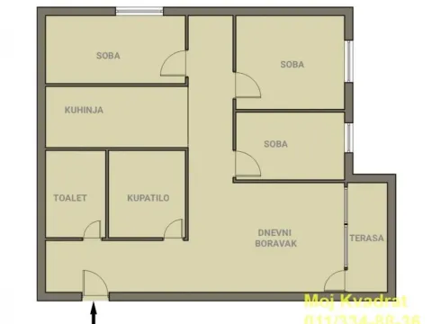 Prodaja, trosoban stan, 74m², Karaburma, Palilula Sve Podlokacije - image 19