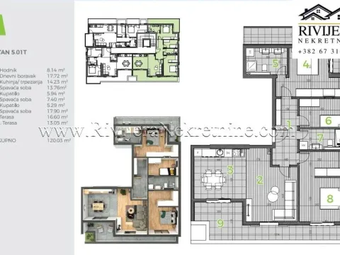 Prodaja, trosoban stan, 120m², Bijela, Herceg Novi - image 2