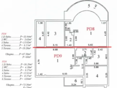 Prodaja, dvosoban stan, 76m², Sutomore, Bar