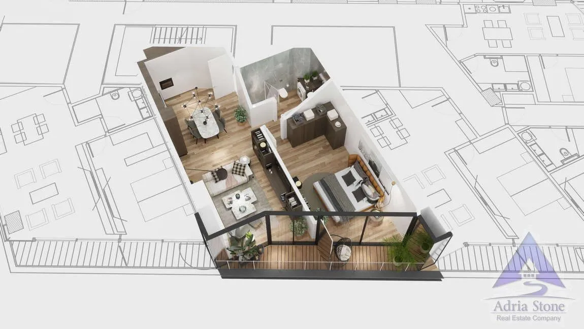 Sale, apartment, 30m², Rafailovići, Budva