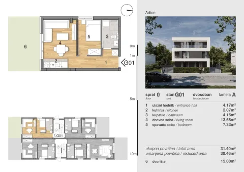 Prodaja, jednosoban stan, 31m², Adice, Novi Sad Sve Podlokacije - image 6
