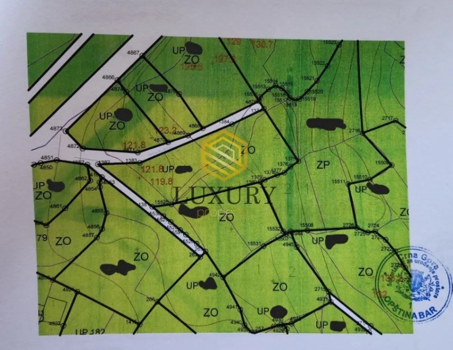 Prodaja, plac, 2200m², Sutomore, Bar