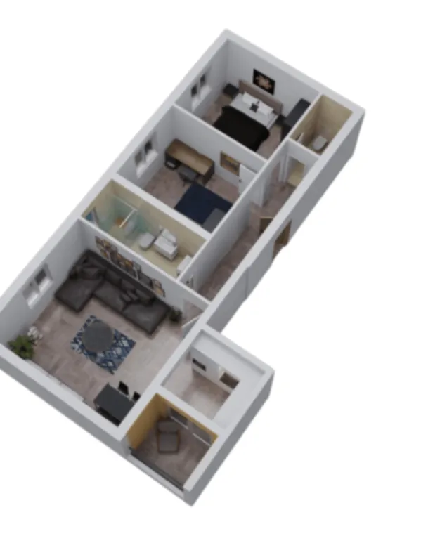 Sale, two bedroom apartment, 70m², Ilino, Bar