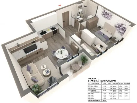 Prodaja, dvosoban stan, 58m², Zemun Gornji Grad, Zemun Sve Podlokacije - image 13