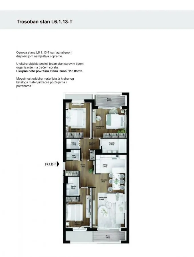 Prodaja, trosoban stan, 120m², Podgorica, Crna Gora