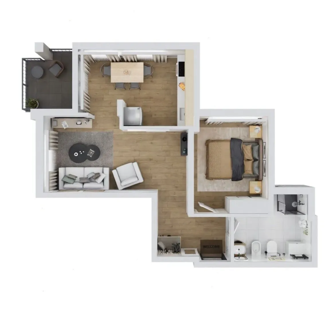 Sale, one bedroom apartment, 53m², Ulcinj, Crna Gora