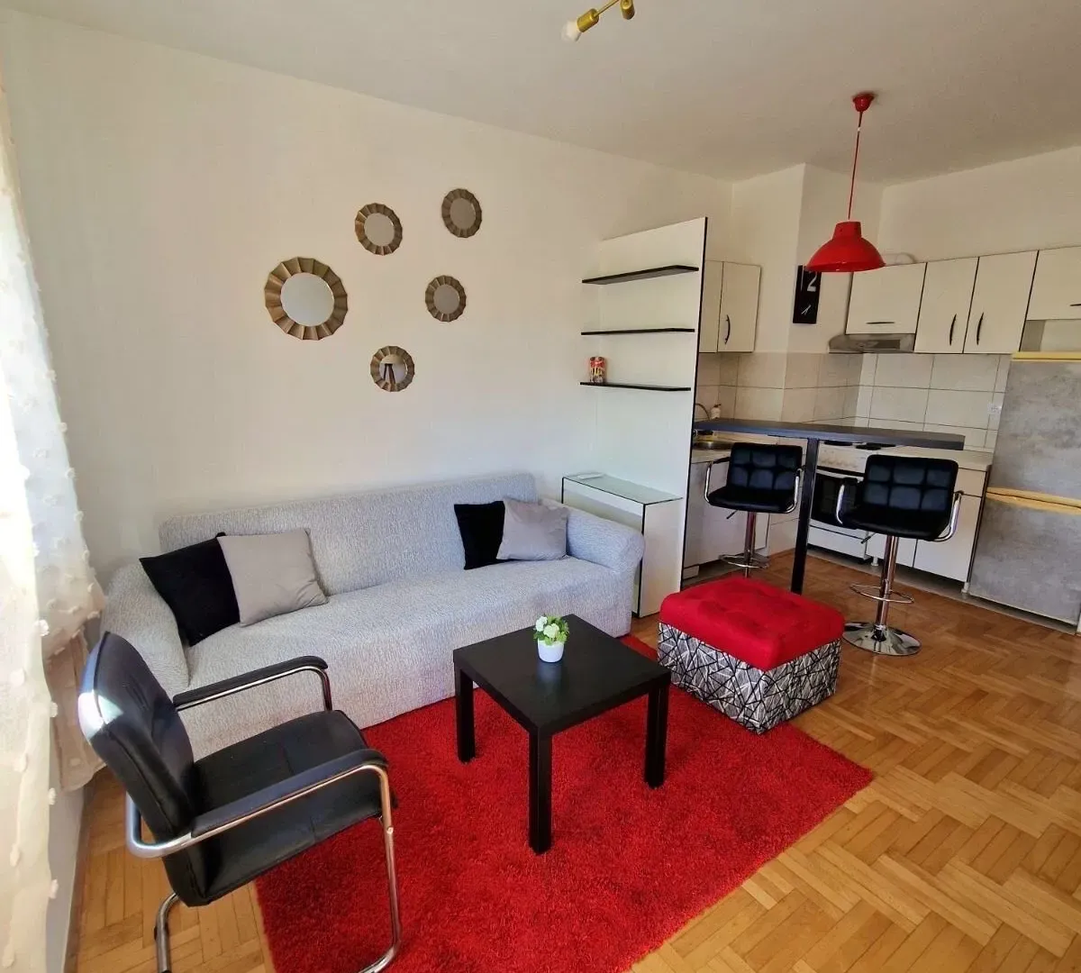 Rent, one bedroom apartment, 43m², Tuški Put, Podgorica