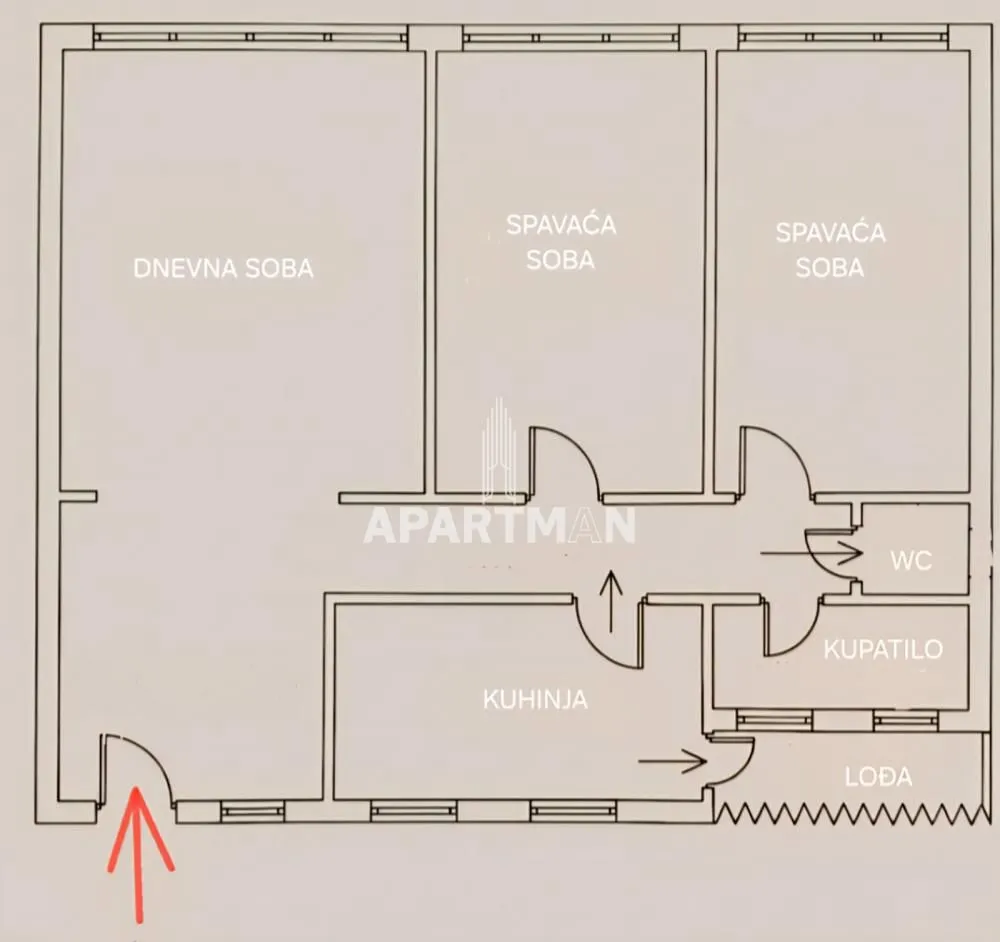 Prodaja, trosoban stan, 69m², Stari Merkator, Novi Beograd Sve Podlokacije