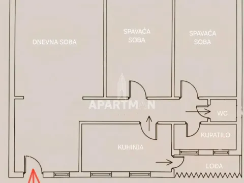 Sale, three bedroom apartment, 69m², Stari Merkator, Novi Beograd Sve Podlokacije - image 17
