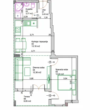 Floor plan showing room layout and dimensions. - image 9