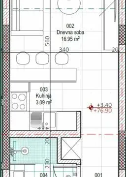 Prodaja, garsonjera, 26m², Kavač, Kotor - image 8